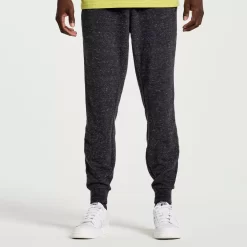 Clothing | Apparel*saucony Men's Rested Sweatpant Black Heather Graphic