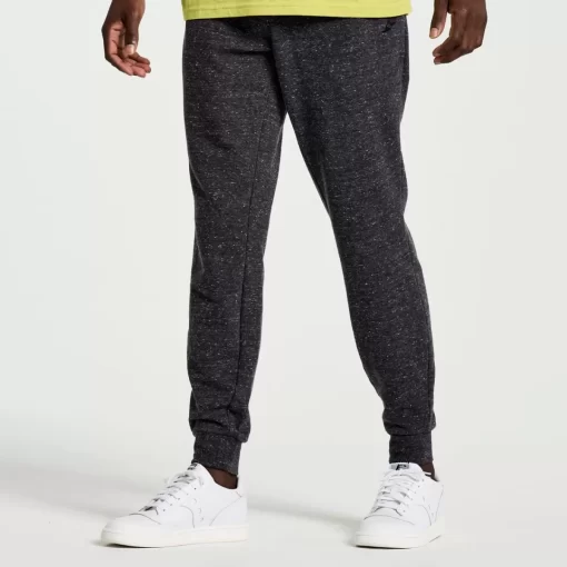 Clothing | Apparel*saucony Men's Rested Sweatpant Black Heather Graphic