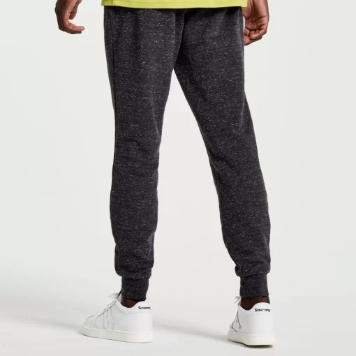 Clothing | Apparel*saucony Men's Rested Sweatpant Black Heather Graphic