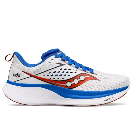 Ride | Top Styles*saucony Men's Ride 17 White | Cobalt