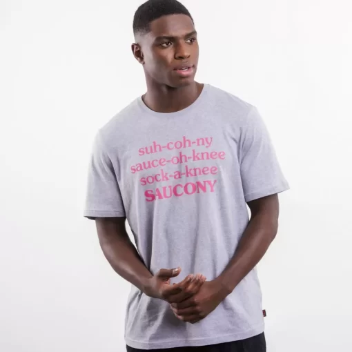 Tops | Clothing*saucony Men's X Frank Cooke Rested T-Shirt Light Grey Heather