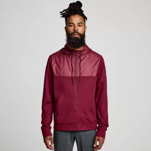 Tops | Jackets*saucony Men's Solstice Zip Hoody Sundown Heather