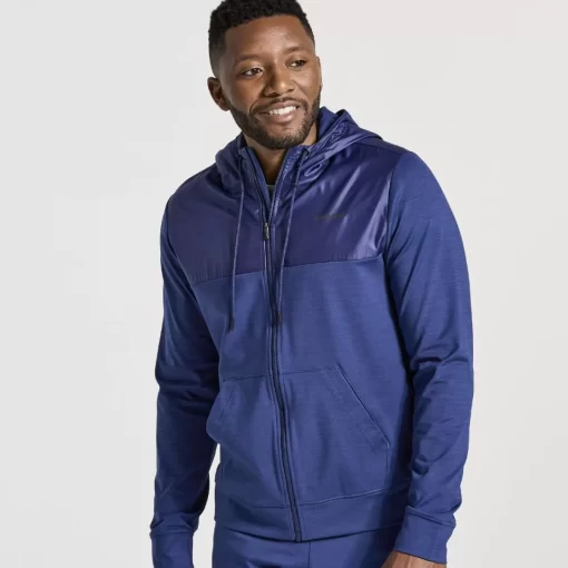 Tops | Jackets*saucony Men's Solstice Zip Hoody Sodalite Heather