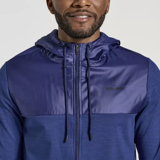 Tops | Jackets*saucony Men's Solstice Zip Hoody Sodalite Heather