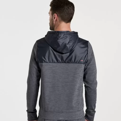 Jackets | Clothing*saucony Men's Solstice Zip Hoody Black Heather