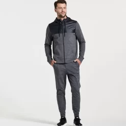 Jackets | Clothing*saucony Men's Solstice Zip Hoody Black Heather