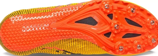 Running | Performance*saucony Men's Spitfire 5 ViZiGold | ViZiRed