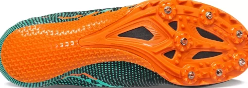 Running | Performance*saucony Men's Spitfire 5 Black | Cool Mint