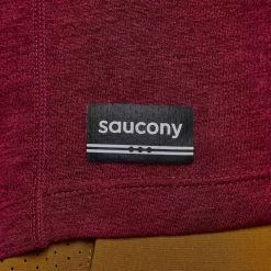 Tops | Clothing*saucony Men's Stopwatch Graphic Long Sleeve Sundown Heather Graphic