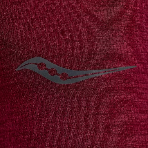 Tops | Clothing*saucony Men's Stopwatch Graphic Long Sleeve Sundown Heather Graphic