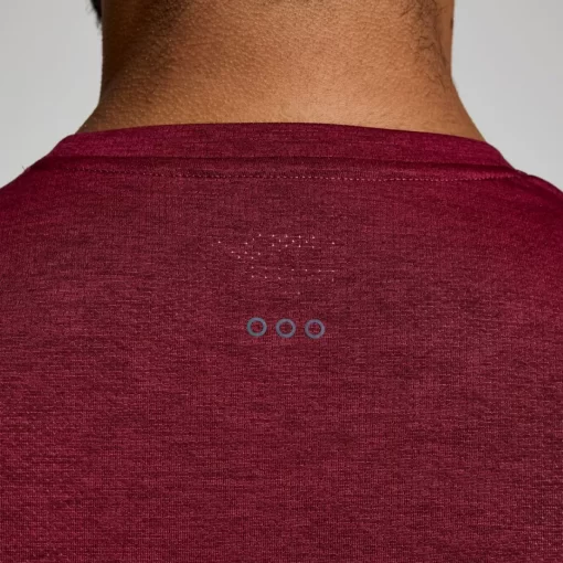 Tops | Clothing*saucony Men's Stopwatch Graphic Long Sleeve Sundown Heather Graphic