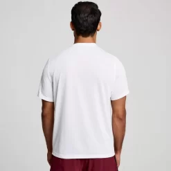 Tops | Clothing*saucony Men's Stopwatch Graphic Short Sleeve White Graphic