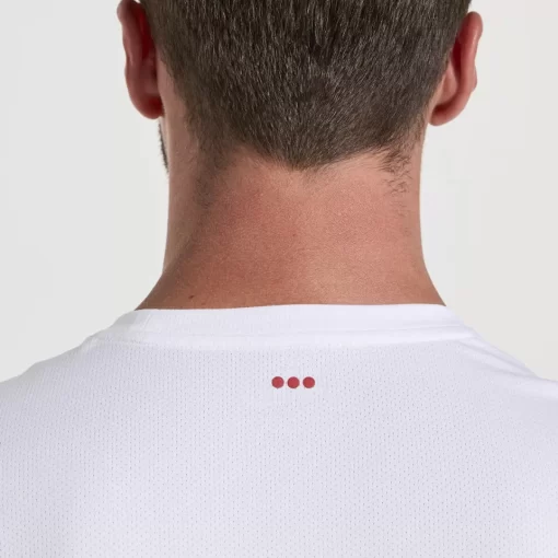 Tops | Clothing*saucony Men's Stopwatch Graphic Short Sleeve White Graphic