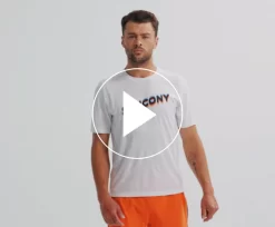 Tops | Clothing*saucony Men's Stopwatch Graphic Short Sleeve White Graphic