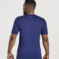 Tops | Clothing*saucony Men's Stopwatch Graphic Short Sleeve Sodalite Graphic