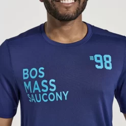 Tops | Clothing*saucony Men's Stopwatch Graphic Short Sleeve Sodalite Graphic