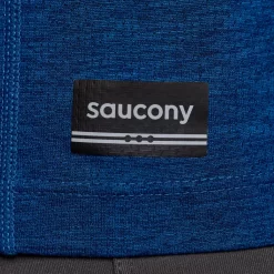 Tops | Clothing*saucony Men's Stopwatch Graphic Short Sleeve Indigo Heather Graphic