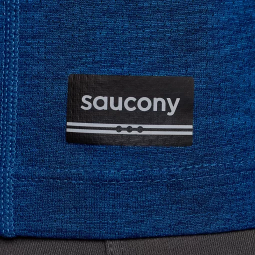 Tops | Clothing*saucony Men's Stopwatch Graphic Short Sleeve Indigo Heather Graphic