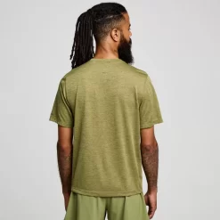 Tops | Clothing*saucony Men's Stopwatch Graphic Short Sleeve Glade Heather Graphic