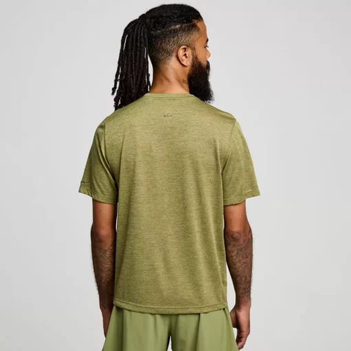 Tops | Clothing*saucony Men's Stopwatch Graphic Short Sleeve Glade Heather Graphic