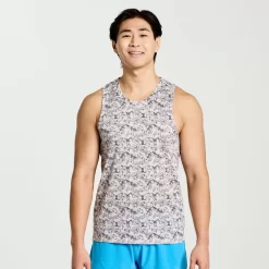 Clothing | Apparel*saucony Men's Stopwatch Graphic Singlet Lunar Rock Camo Print