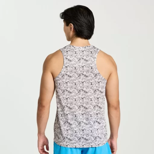 Clothing | Apparel*saucony Men's Stopwatch Graphic Singlet Lunar Rock Camo Print