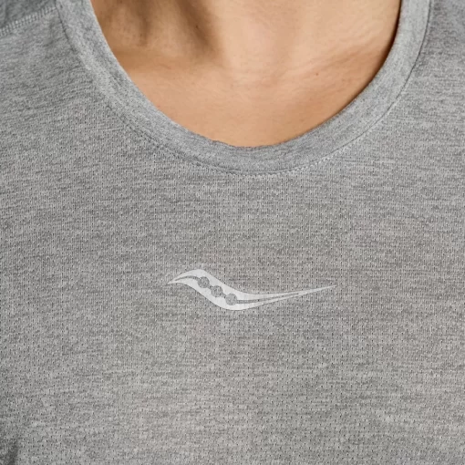 Clothing | Apparel*saucony Men's Stopwatch Graphic Singlet Light Grey Heather Graphic