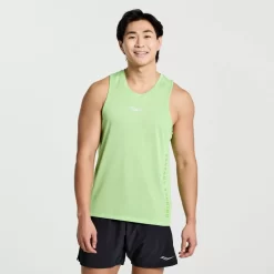 Clothing | Apparel*saucony Men's Stopwatch Graphic Singlet Invader Heather Graphic