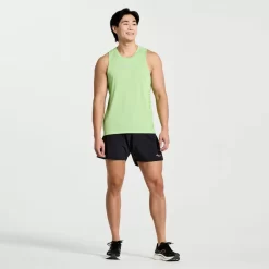 Clothing | Apparel*saucony Men's Stopwatch Graphic Singlet Invader Heather Graphic