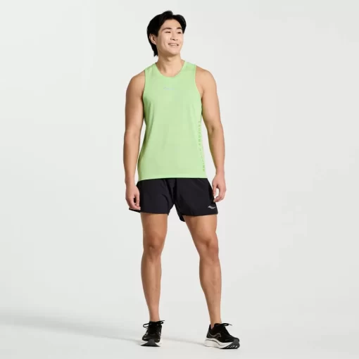 Clothing | Apparel*saucony Men's Stopwatch Graphic Singlet Invader Heather Graphic