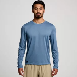 Tops | Clothing*saucony Men's Stopwatch Long Sleeve Murk
