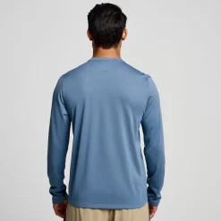 Tops | Clothing*saucony Men's Stopwatch Long Sleeve Murk