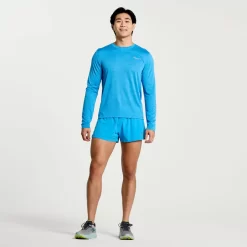 Tops | Clothing*saucony Men's Stopwatch Long Sleeve Azure Heather