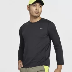 Tops | Clothing*saucony Men's Stopwatch Long Sleeve Black