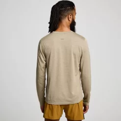 Tops | Clothing*saucony Men's Stopwatch Long Sleeve Coffee Heather