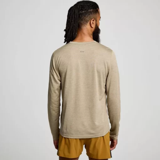 Tops | Clothing*saucony Men's Stopwatch Long Sleeve Coffee Heather