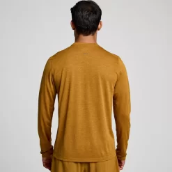 Tops | Clothing*saucony Men's Stopwatch Long Sleeve Bronze Heather