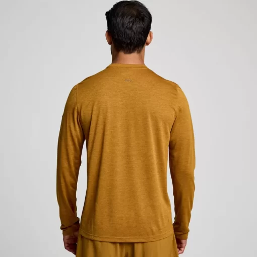 Tops | Clothing*saucony Men's Stopwatch Long Sleeve Bronze Heather
