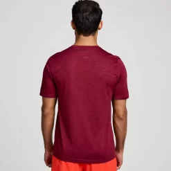 Tops | Clothing*saucony Men's Stopwatch Short Sleeve Sundown Heather