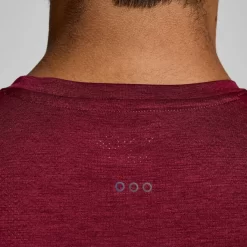 Tops | Clothing*saucony Men's Stopwatch Short Sleeve Sundown Heather