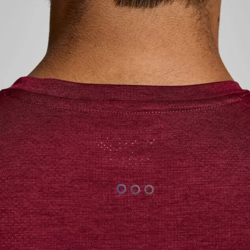 Tops | Clothing*saucony Men's Stopwatch Short Sleeve Sundown Heather