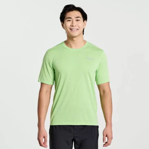 Tops | Clothing*saucony Men's Stopwatch Short Sleeve Invader Heather