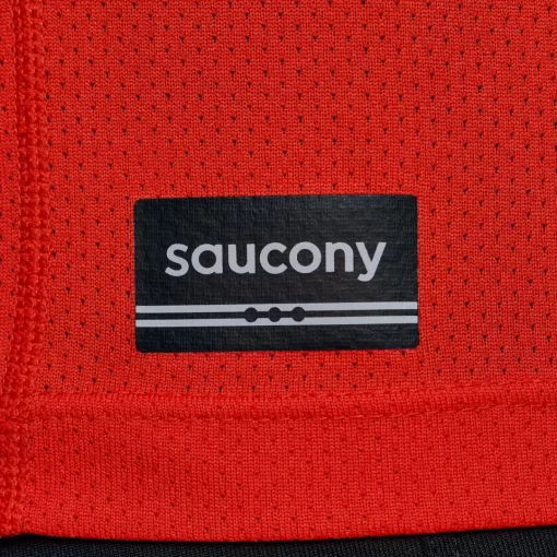 Tops | Clothing*saucony Men's Stopwatch Short Sleeve Infrared