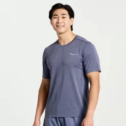 Tops | Clothing*saucony Men's Stopwatch Short Sleeve Horizon Heather