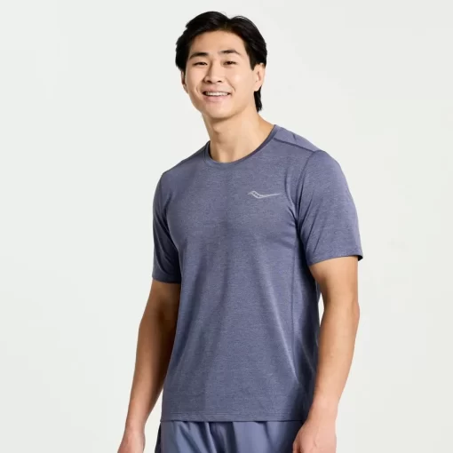 Tops | Clothing*saucony Men's Stopwatch Short Sleeve Horizon Heather