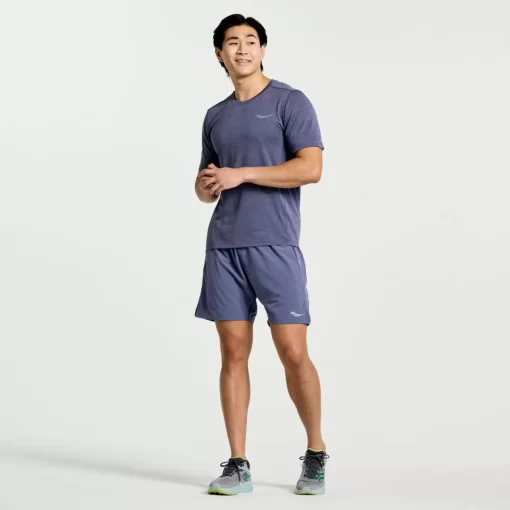 Tops | Clothing*saucony Men's Stopwatch Short Sleeve Horizon Heather