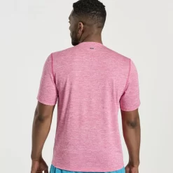Tops | Clothing*saucony Men's Stopwatch Short Sleeve Flame Quartz Heather