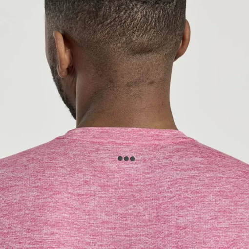Tops | Clothing*saucony Men's Stopwatch Short Sleeve Flame Quartz Heather