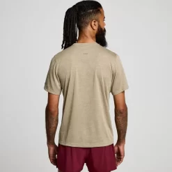 Tops | Clothing*saucony Men's Stopwatch Short Sleeve Coffee Heather
