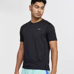 Tops | Clothing*saucony Men's Stopwatch Short Sleeve Black